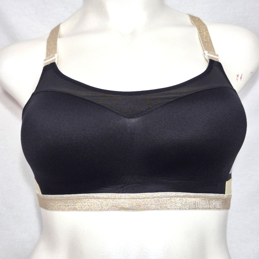 34DD Victoria's Secret VICTORIA Sport Sports‎ Bra Gold & Black